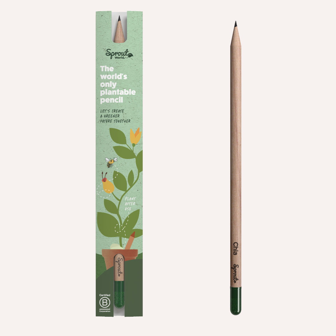 Sprout 1er Bleistift mit Samen in Einsteckhülle (Standardmotiv)