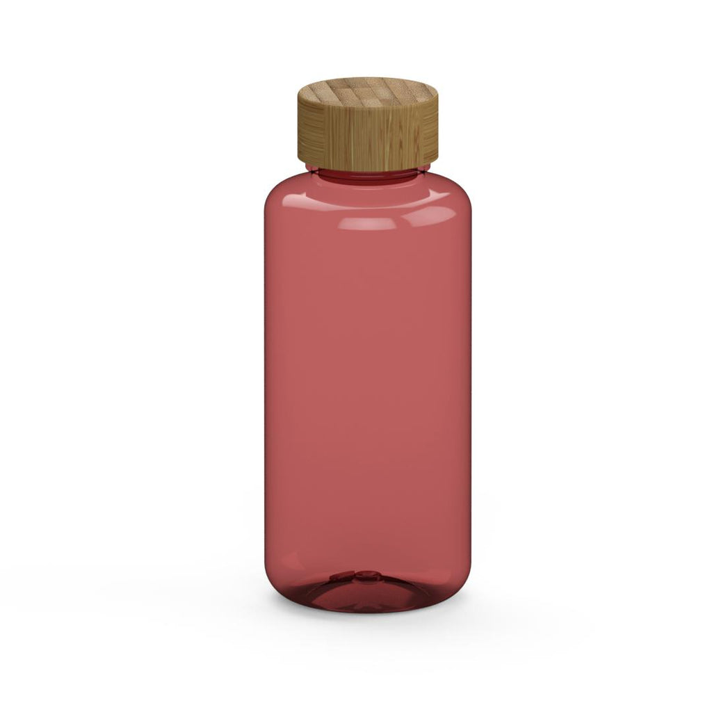 1L Trinkflasche - transparent/rot