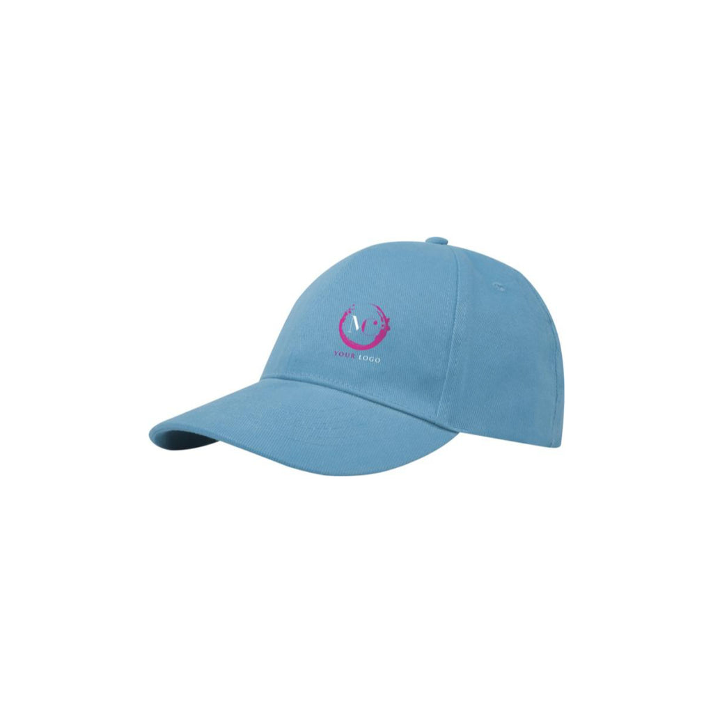 Nachhaltige Cap hellblau mit einem zweifarbigen Logo
