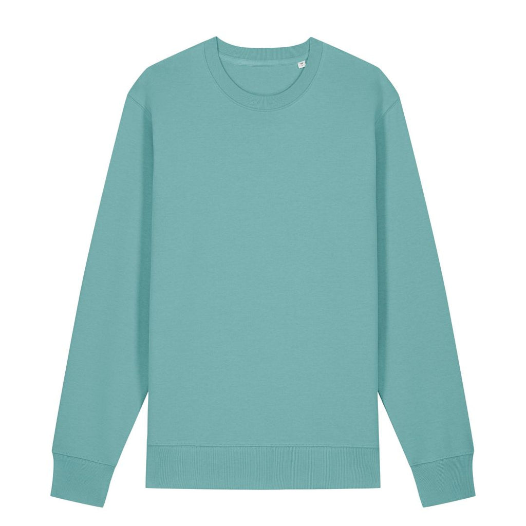 Unisex Sweatshirt in Teal Monstera.