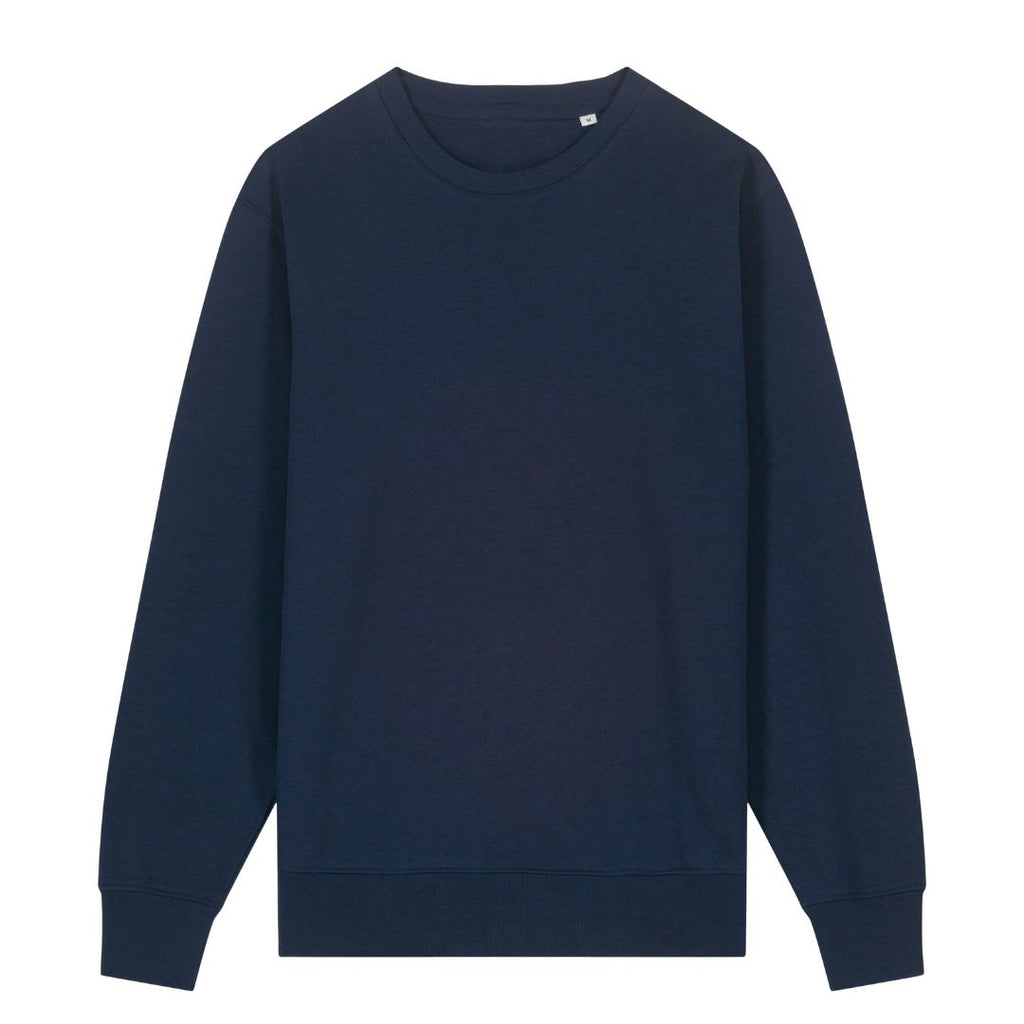 Unisex Sweatshirt in Dunkelblau.