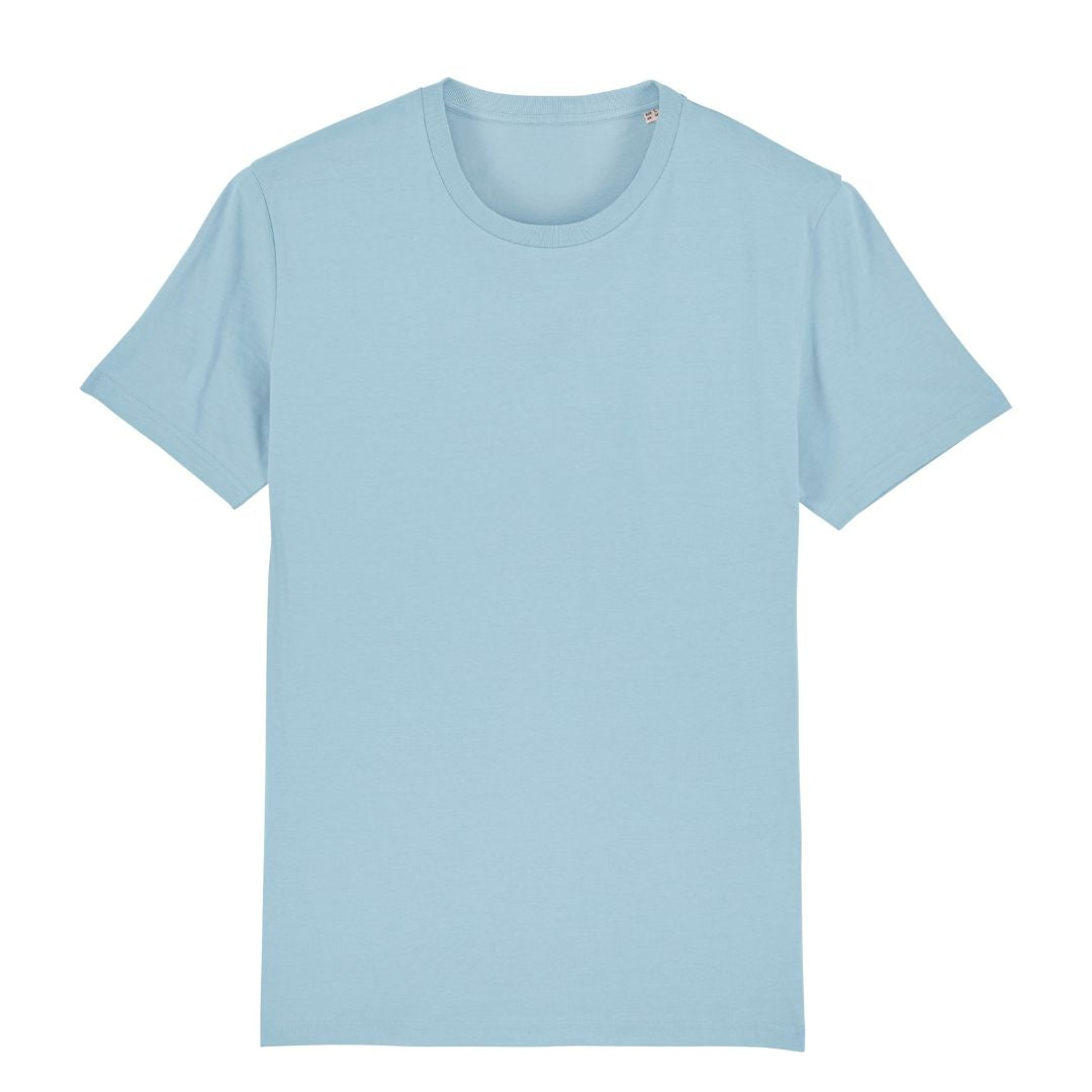 Unisex T-Shirt in Himmelsblau.