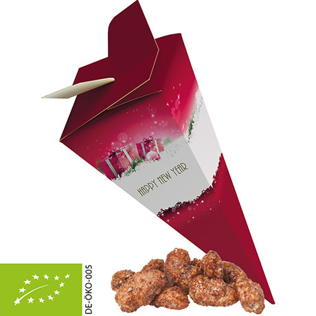Weihnachtspyramide mit gebrannten Mandeln