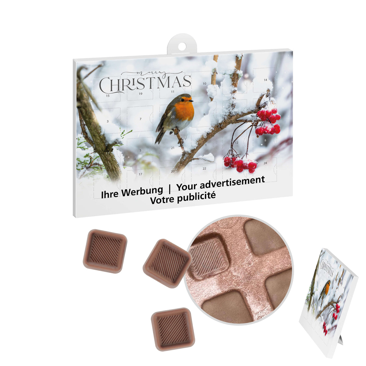 A5 Adventskalender mit Inlay im Querformat, Standardmotiv