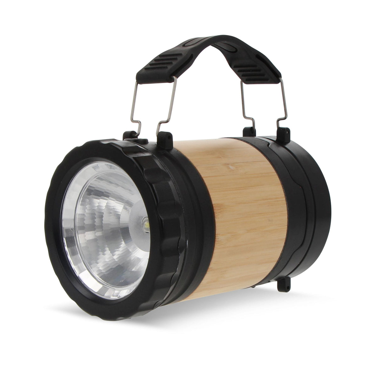 Laterne und Taschenlampe aus Bambus und ABS