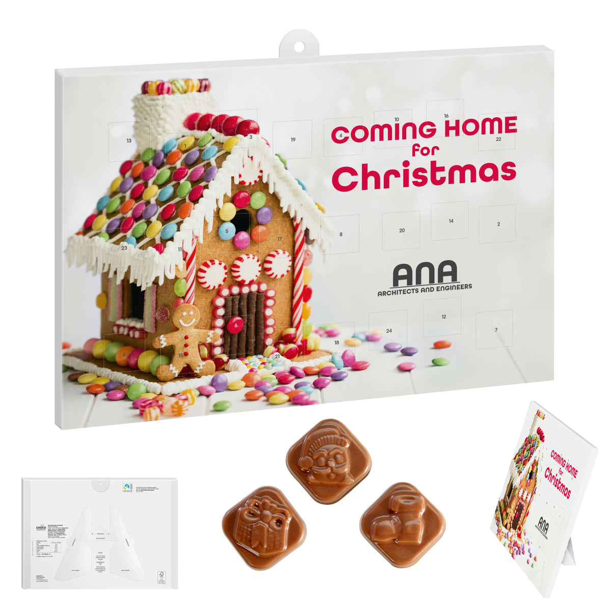 Adventskalender für Wand und Tisch mit eigenem Motiv, Hoch oder Quer