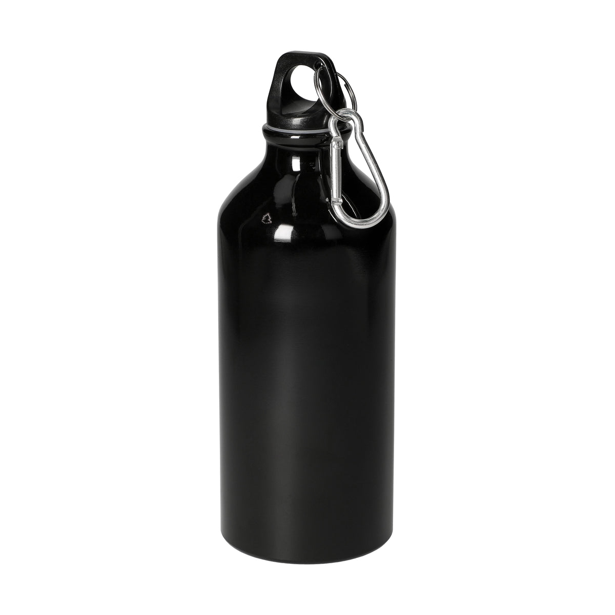 Aluminiumflasche „Sporty“ 0,6 l – Schwarz