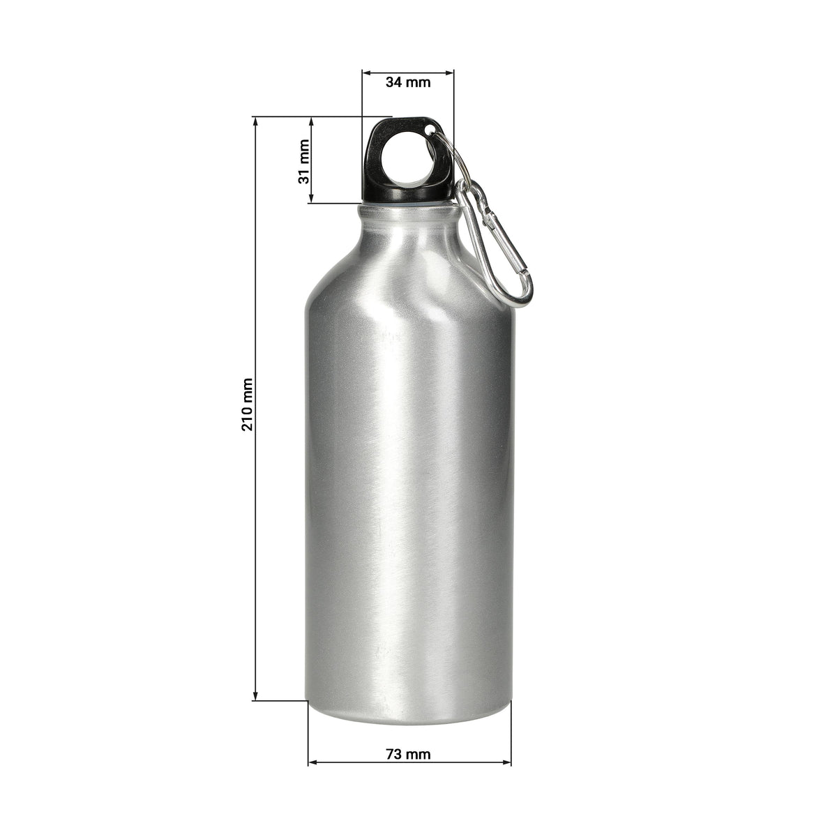 Aluminiumflasche „Sporty“ 0,6 l