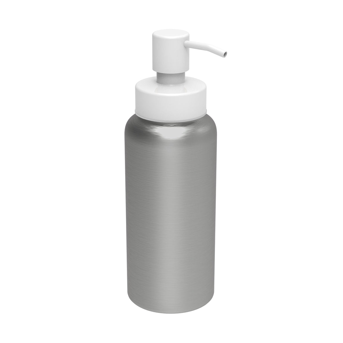 Aluminiumseifenspender „Deluxe“ – Silber / Weiß