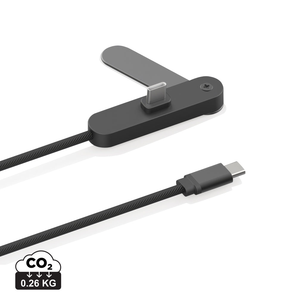 Aluvia RCS 65W-PD-Kabel mit verstellbarem Handyhalter