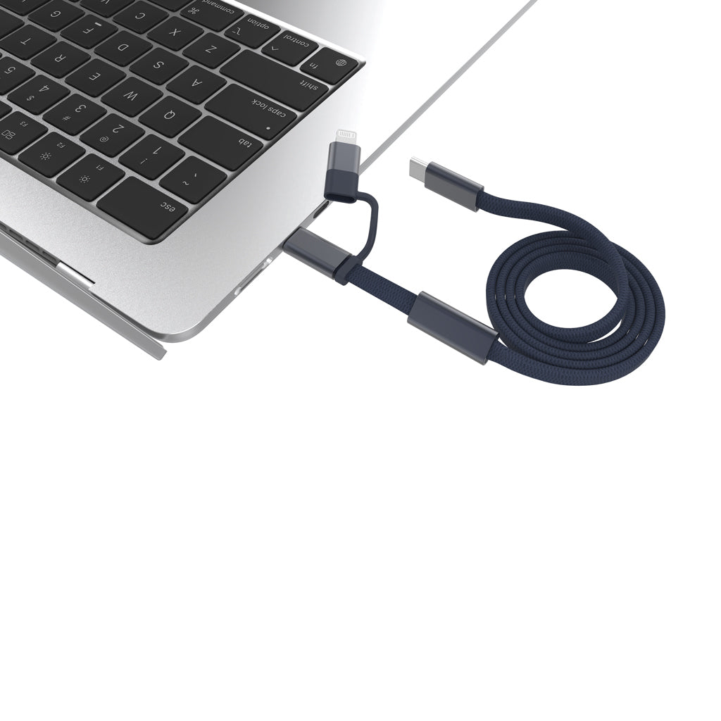 Arc RCS 60W 120cm 2-in-1 Schnellladekabel – blau
