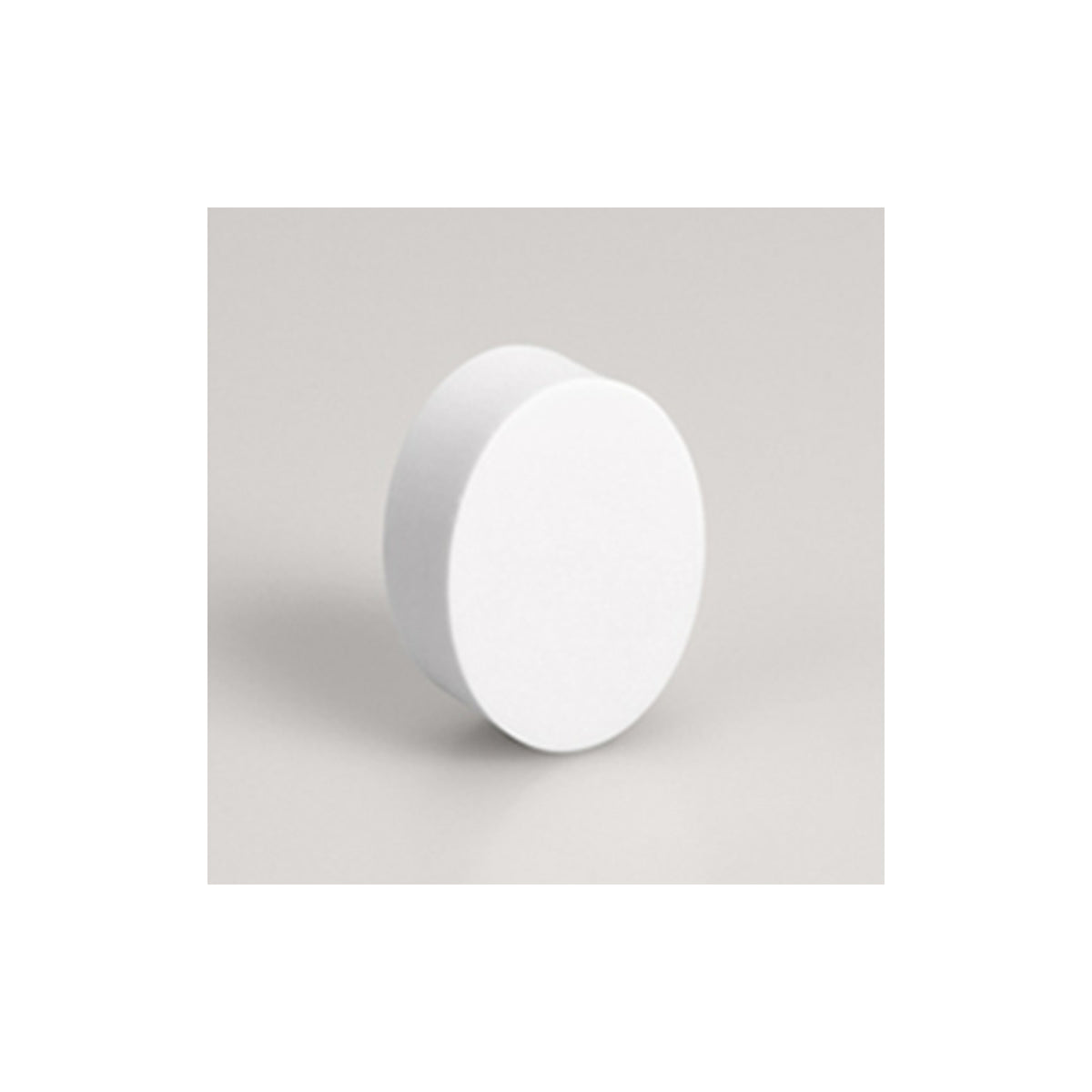 Aufsteckradierer oval mit Logo im Hochformat – Weiß