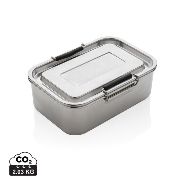 Edelstahl Lunchbox mit Logo gravieren, Auslaufsichere Lunchbox aus RCS recyceltem Stainless Steel