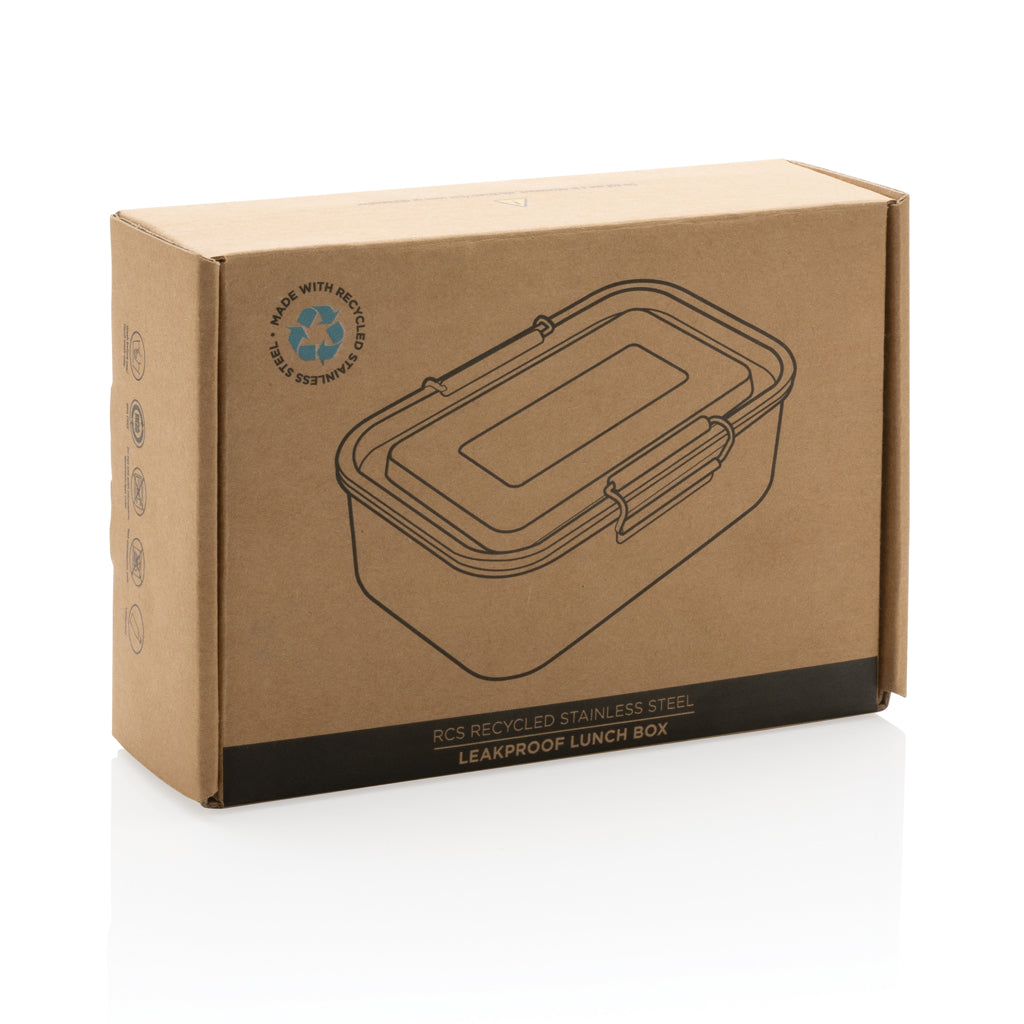 Auslaufsichere Lunchbox aus RCS recyceltem Stainless Steel