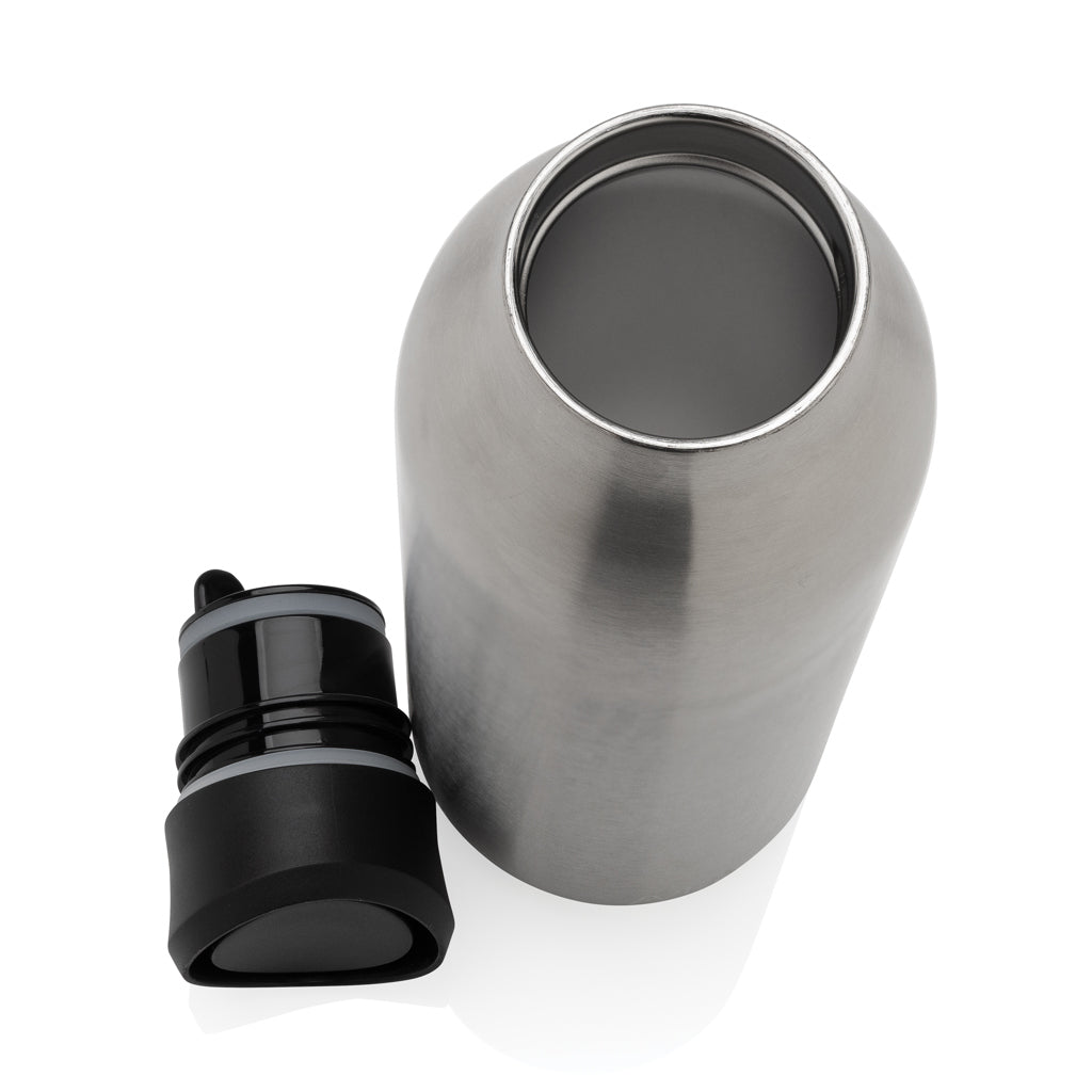 Avira Alok 360 Klick-Wasserflasche aus RCS rec. Stahl, 600ml – silber