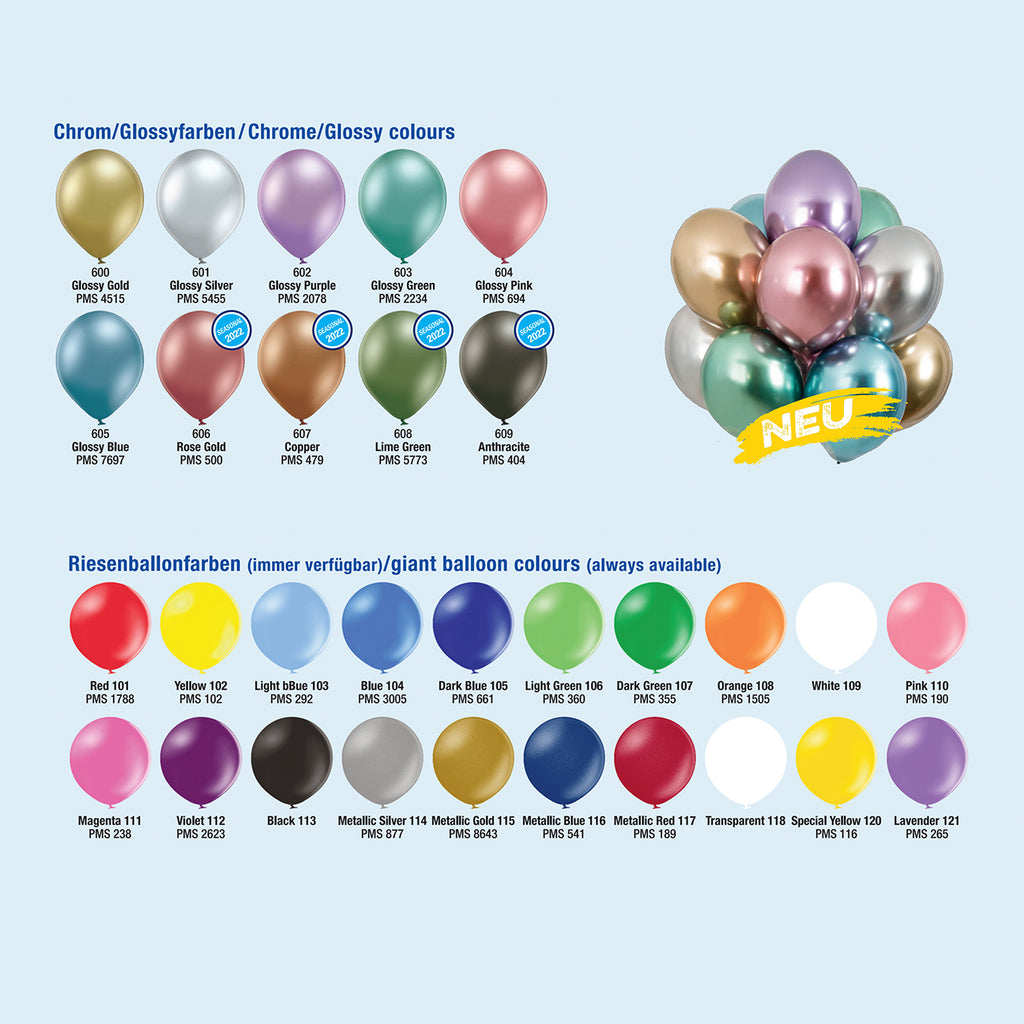 Luftballon 100% Biologisch abbaubar Farbauswahl Werbeartikel spezielle Farben