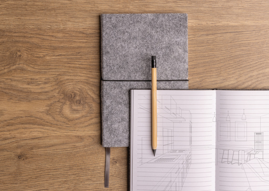 Bambus Infinity-Stift mit Radiergummi