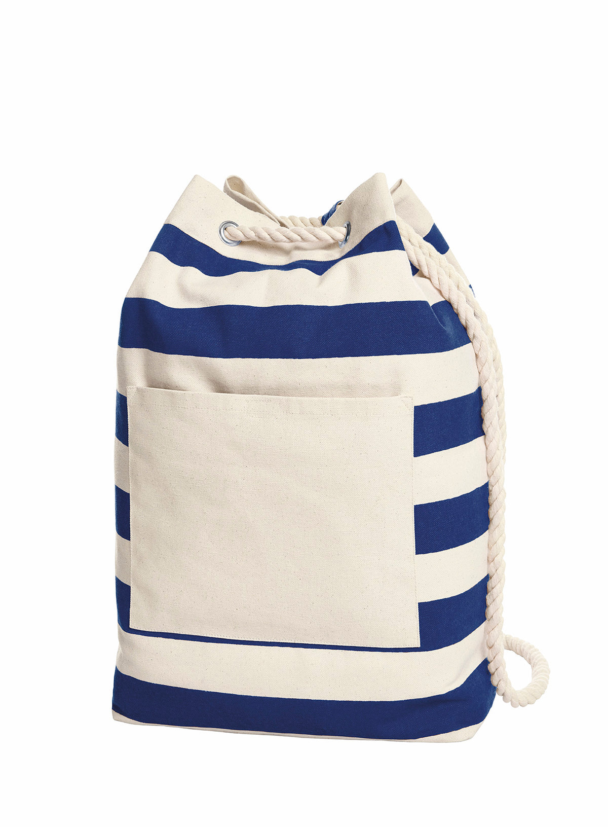 Baumwollrucksack mit Blockstreifen