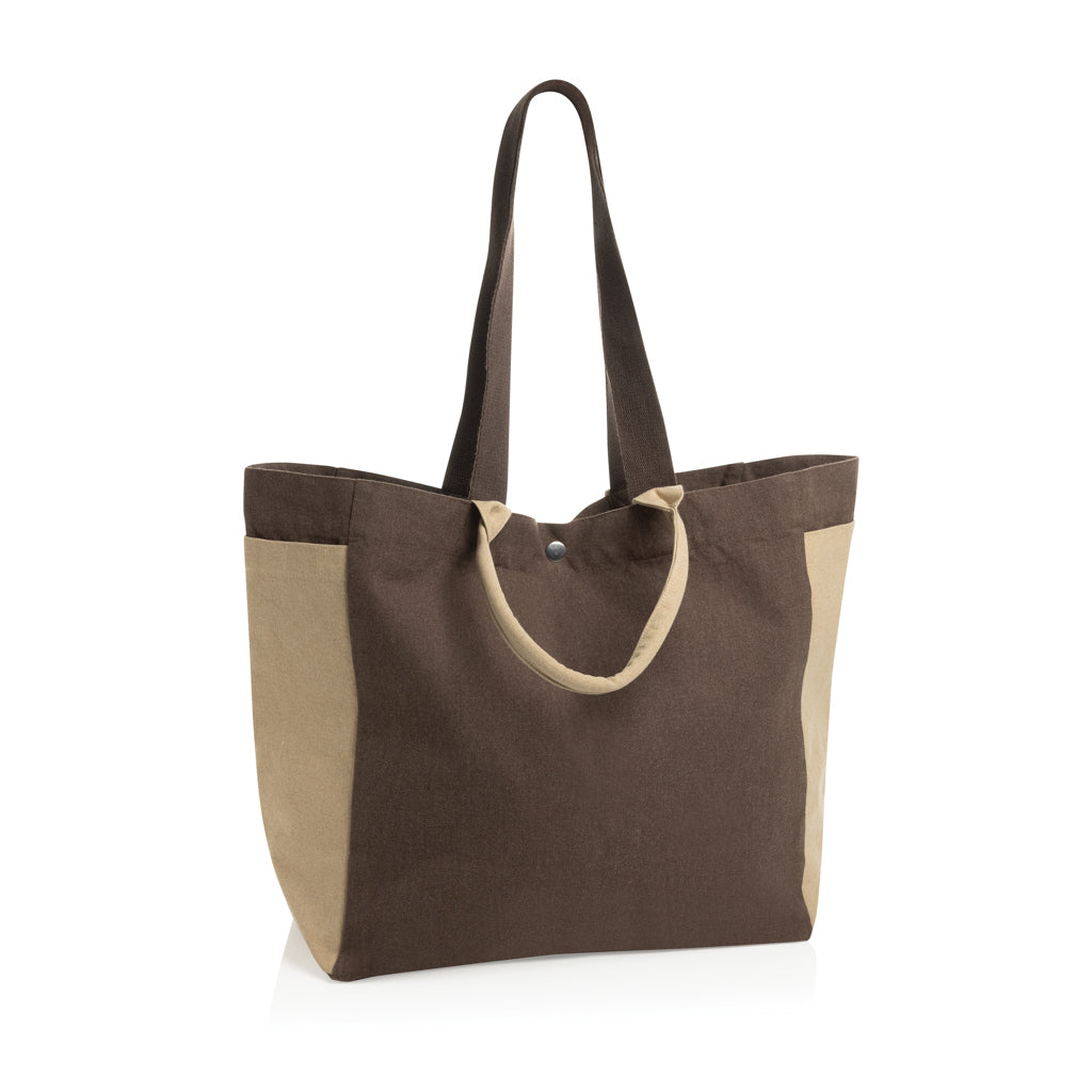 BEAU AWARE™ Allround-Shopper aus rec. Canvas 400gr/m² – braun