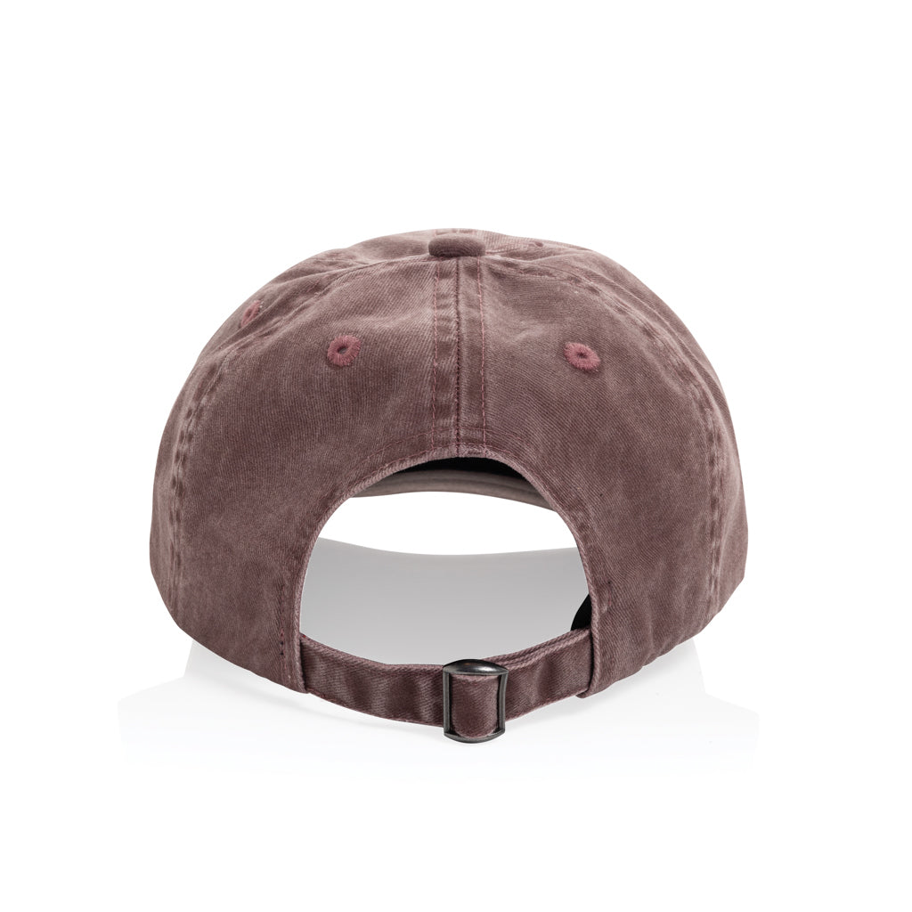 BEAU AWARE™ Washed 6-Panel Kappe aus 270gr/m² Baumwolltwill – maroon