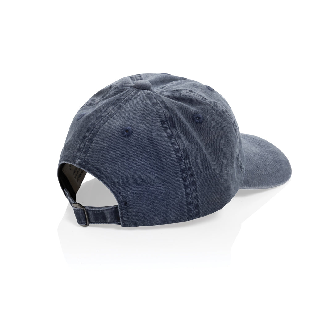 BEAU AWARE™ Washed 6-Panel Kappe aus 270gr/m² Baumwolltwill – navy blau