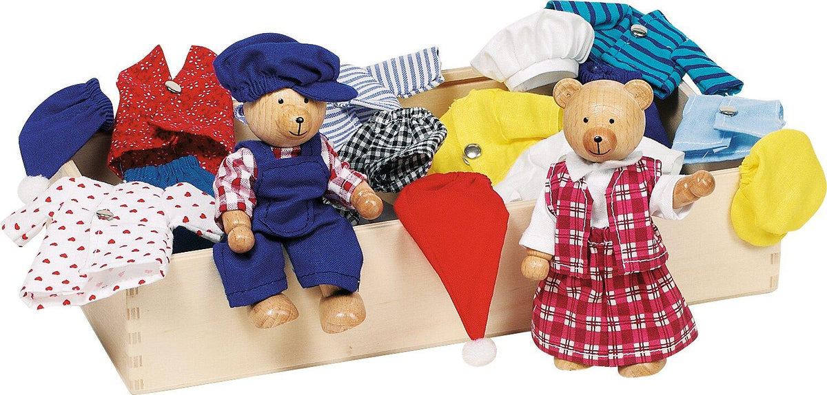 Biegepuppen Bärchens Klamottenkiste Benna und Bennoh – Ansicht