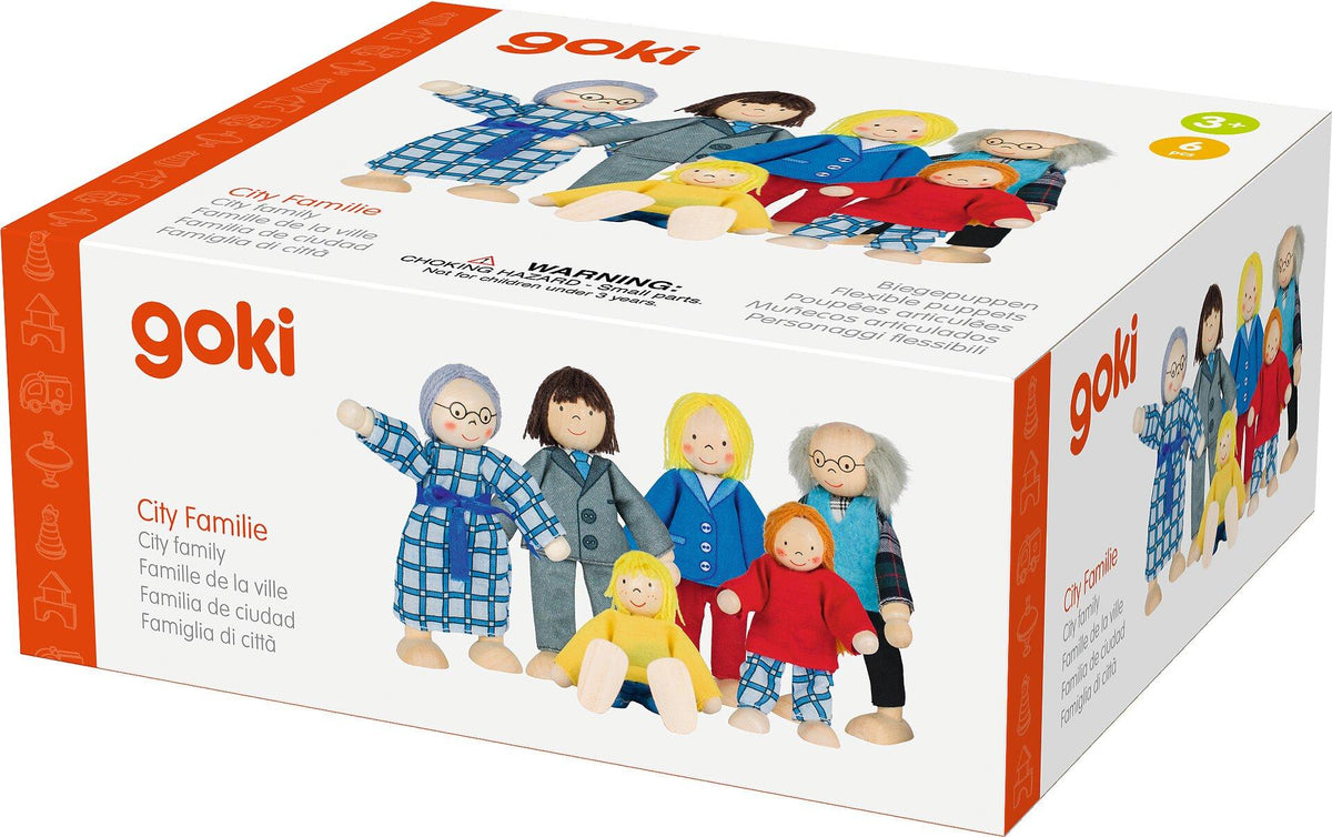 Biegepuppen City Familie mit Oma und Opa – Zusatzansicht