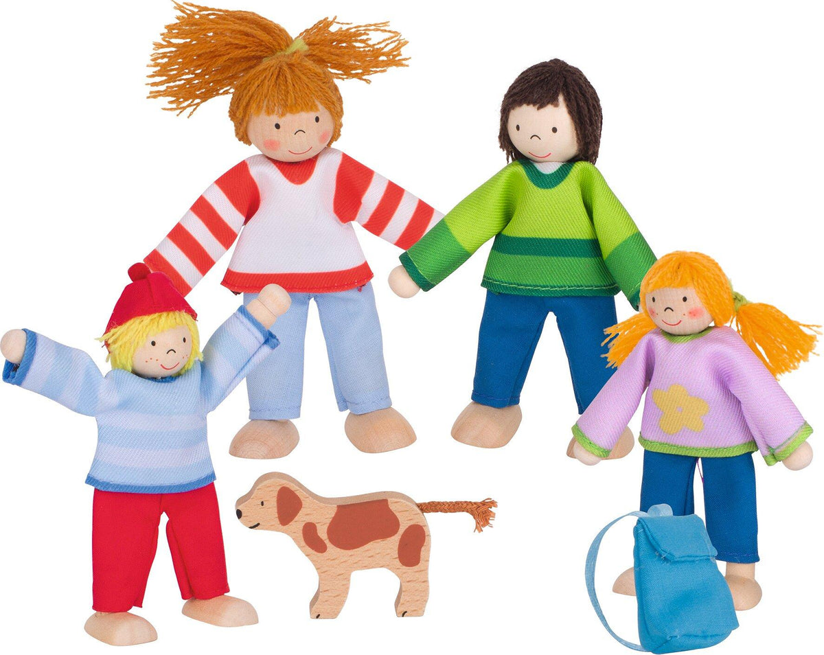 Biegepuppen Familie im Urlaub mit Hund – Ansicht