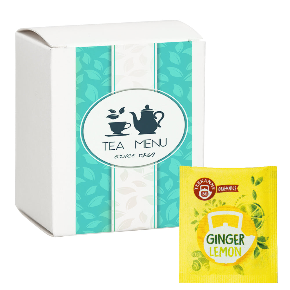Bio Beuteltee Sortiment in der kleinen Faltschachtel – Bio Beuteltee Ginger Lemon, 5 Stück, 9,0 g