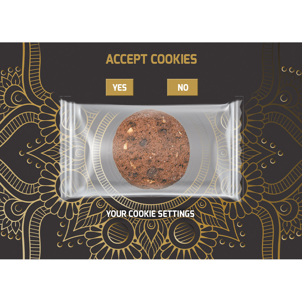 Bio Cookies auf der Werbekarte