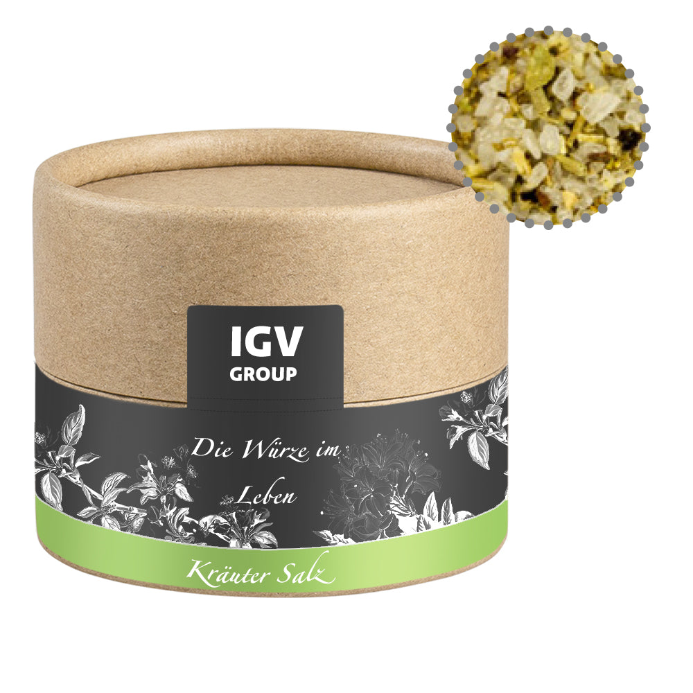Bio Gewürze in der kleinen Kraftpapierdose – Bio Gewürzmischung Kräutersalz, ca. 40 g
