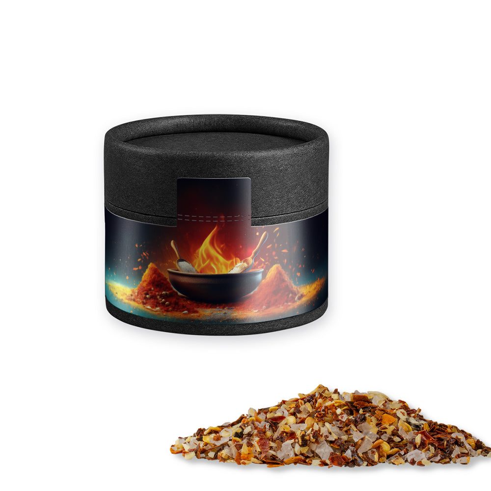 Bio Gewürze in der schwarzen Mini Dose – Bio Gewürzmischung Feuer und Flamme, ca. 40 g