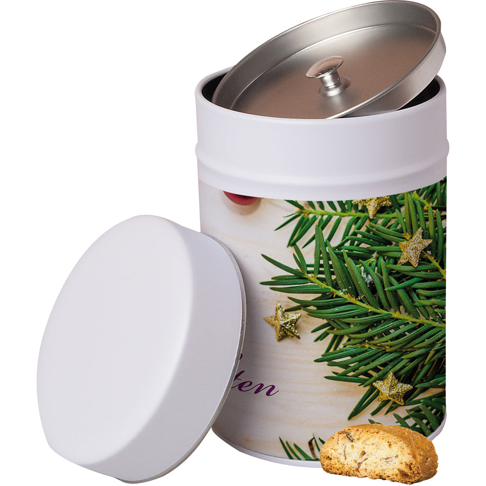 Bio Kekse in der Metalldose Maxi – Bio Cantuccini, ca. 100 g