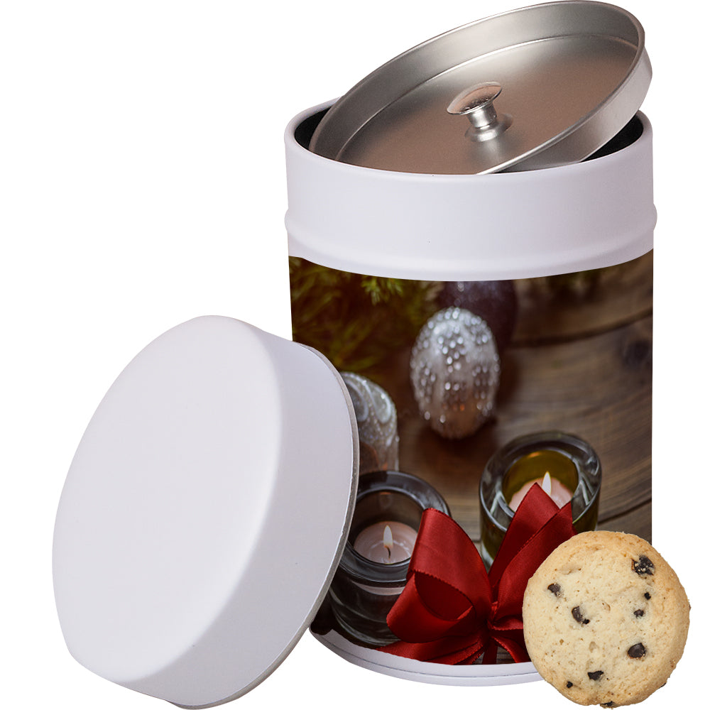 Bio Kekse in der Metalldose Maxi – Bio Cookie Schoko Orange, ca. 100 g