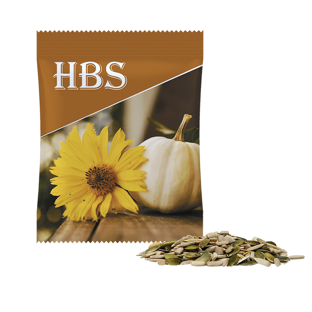Bio Kernemischung in der Midi Tüte – Bio Kürbis und Sonnenblumenkerne, ca. 15 g