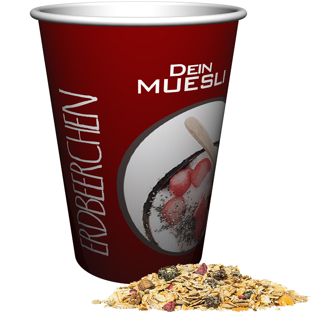Bio Knuspermüsli im Snackbecher Maxi – Bio Müsli Erdbeerchen, ca. 50 g