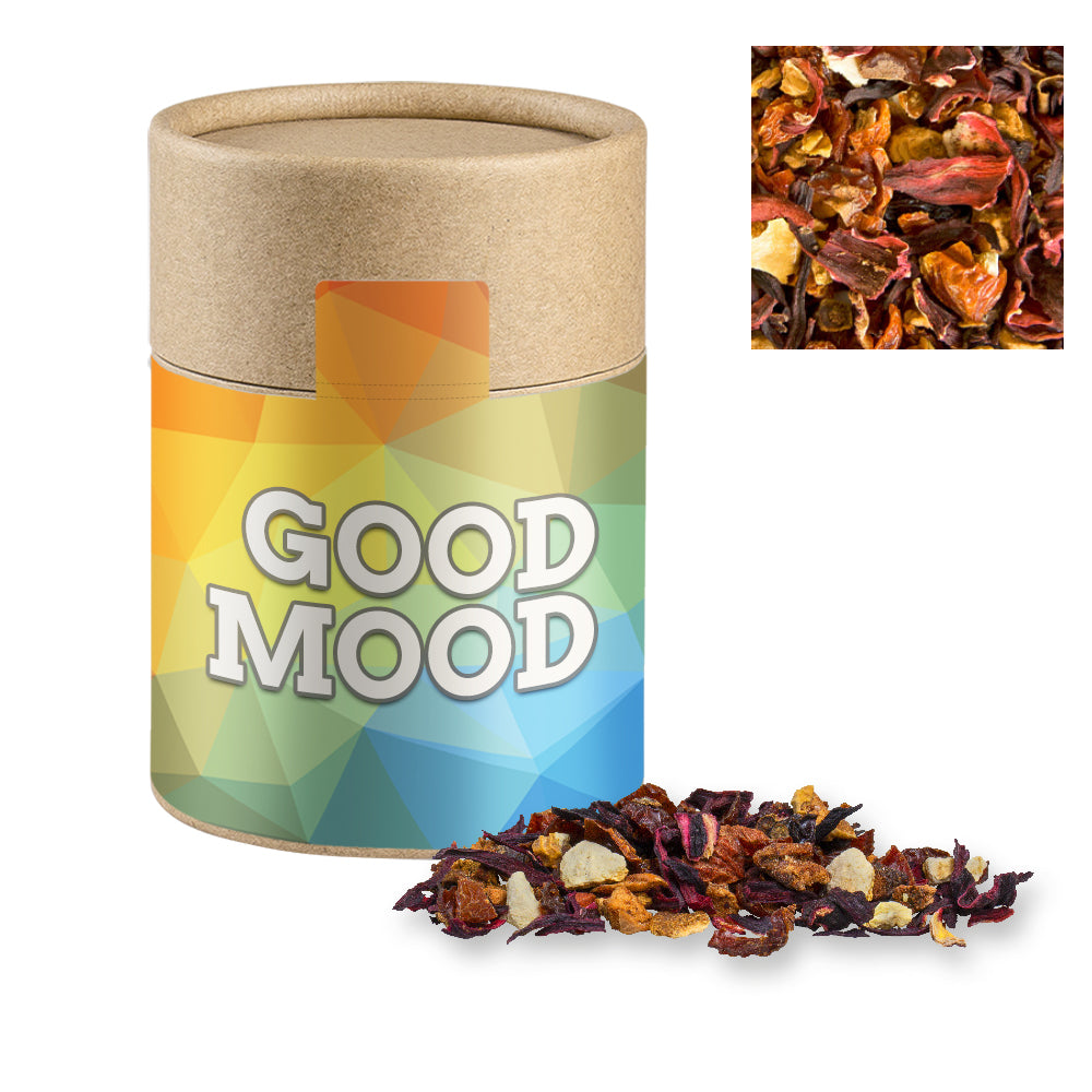 Bio Kräutertee in der Kraftpapierdose – Bio Früchtetee gute Laune, ca. 50 g