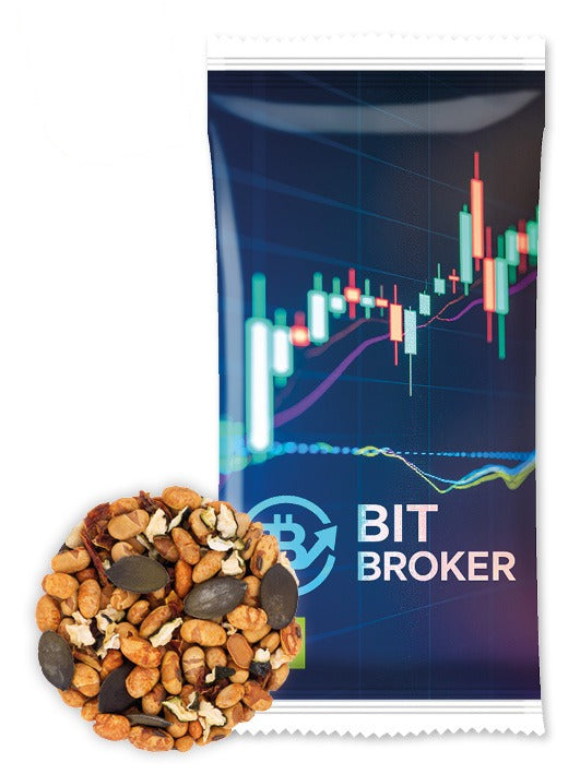 Bio Snack Werbetütchen 30 g mit Deinem Design – Bio Protein Mix Veggie, 30 g