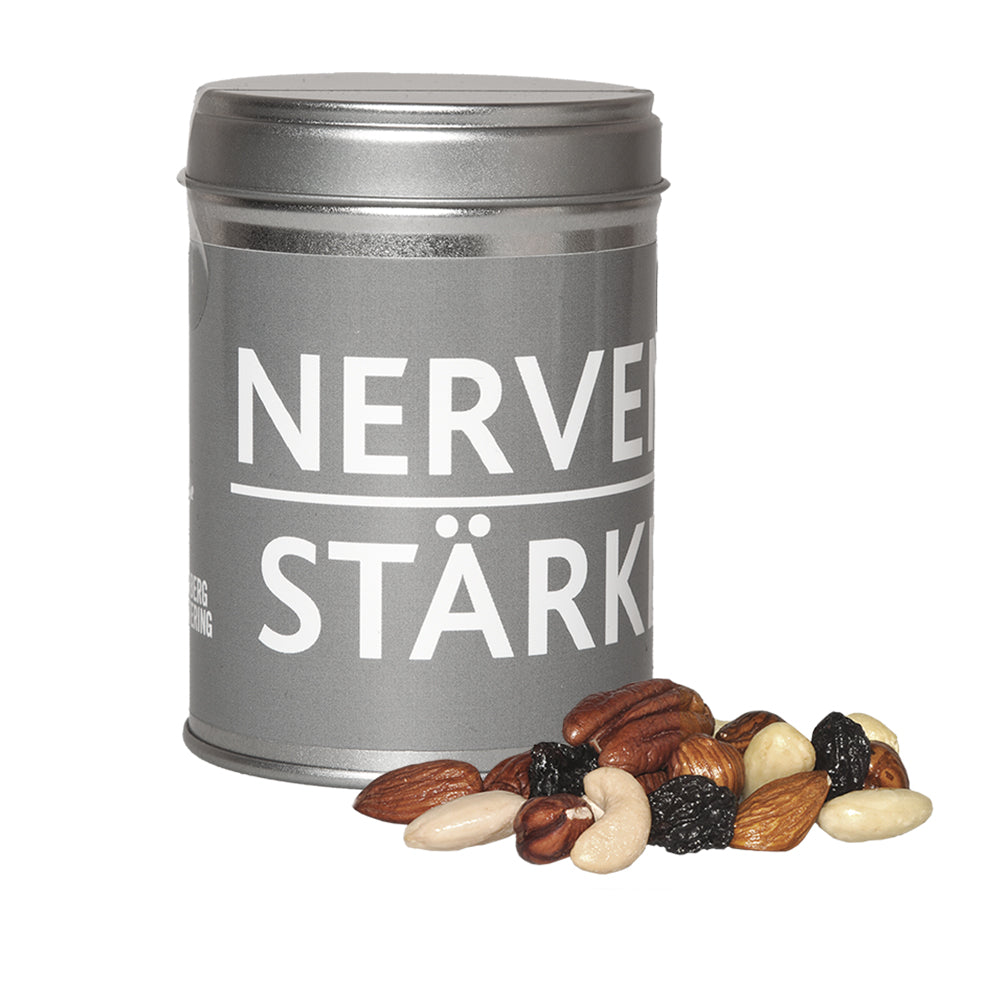 Bio Snacks in der Doppeldose aus Metall – Bio Studentenfutter, ca. 100 g