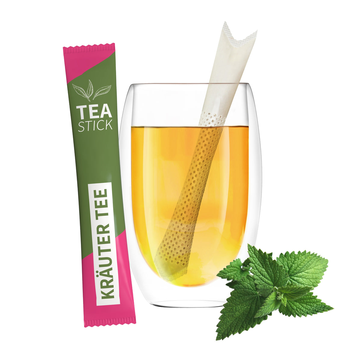 Bio Teestick in 10 Sorten mit bedruckter Aromaverpackung – Kräuter Rooibos Minze