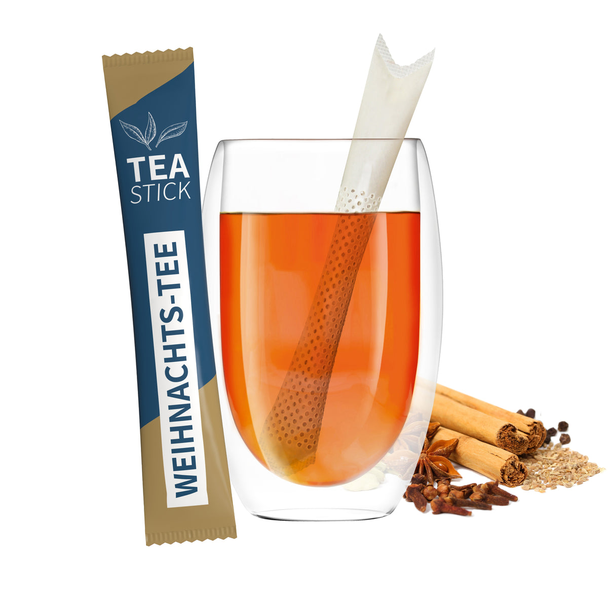 Bio Teestick in 10 Sorten mit bedruckter Aromaverpackung – Weihnachts Tee