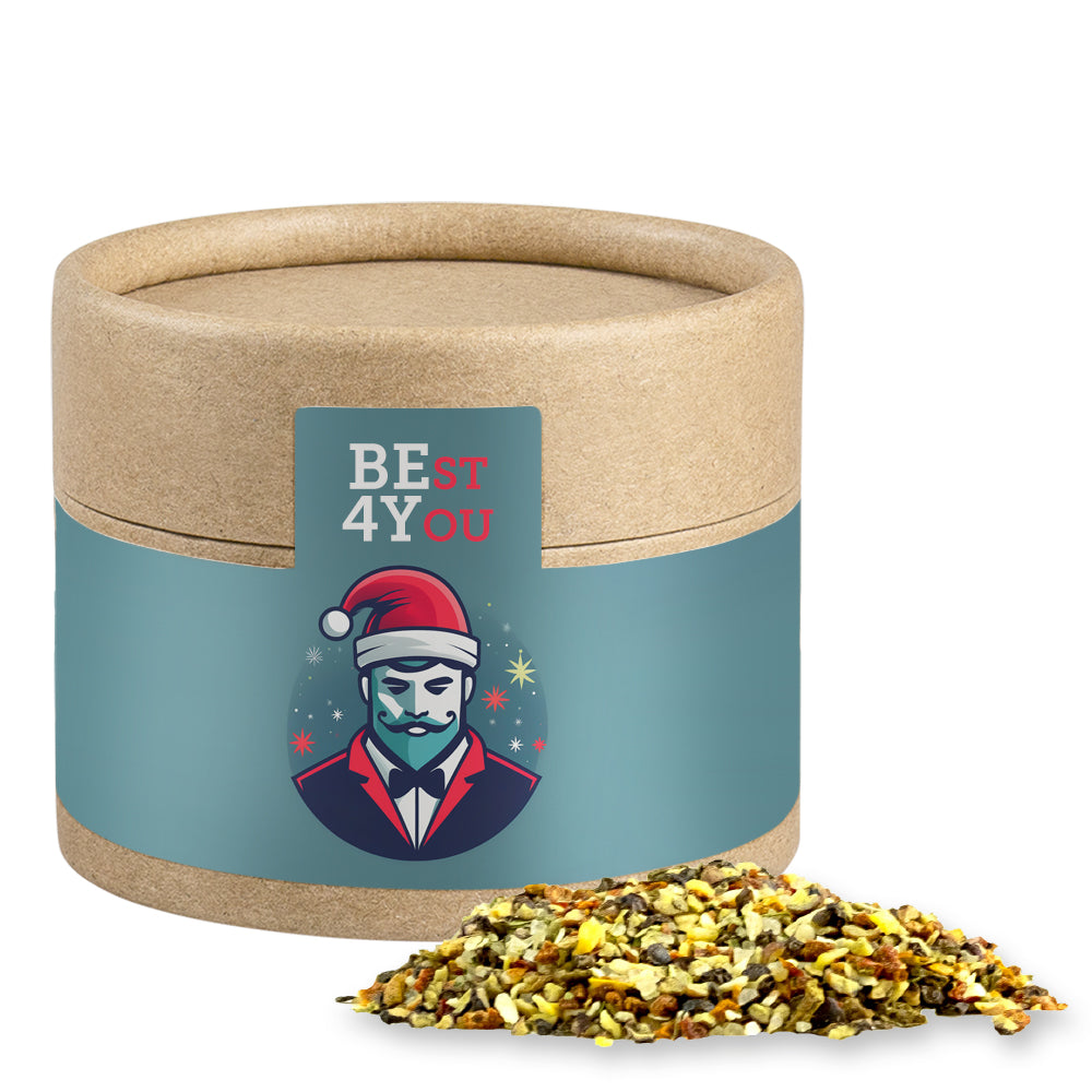 Bio Weihnachtsgewürze in der kleinen Kraftpapierdose – Bio Weihnachts Gewürzmischung Chefsache, ca. 30 g