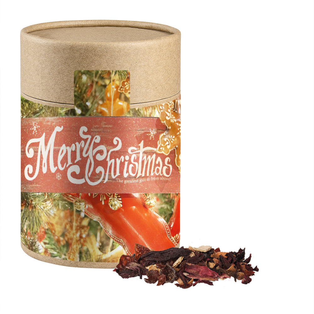 Bio Weihnachtstee in der großen Kraftpapierdose – Bio Weihnachts Früchtetee, ca. 140 g