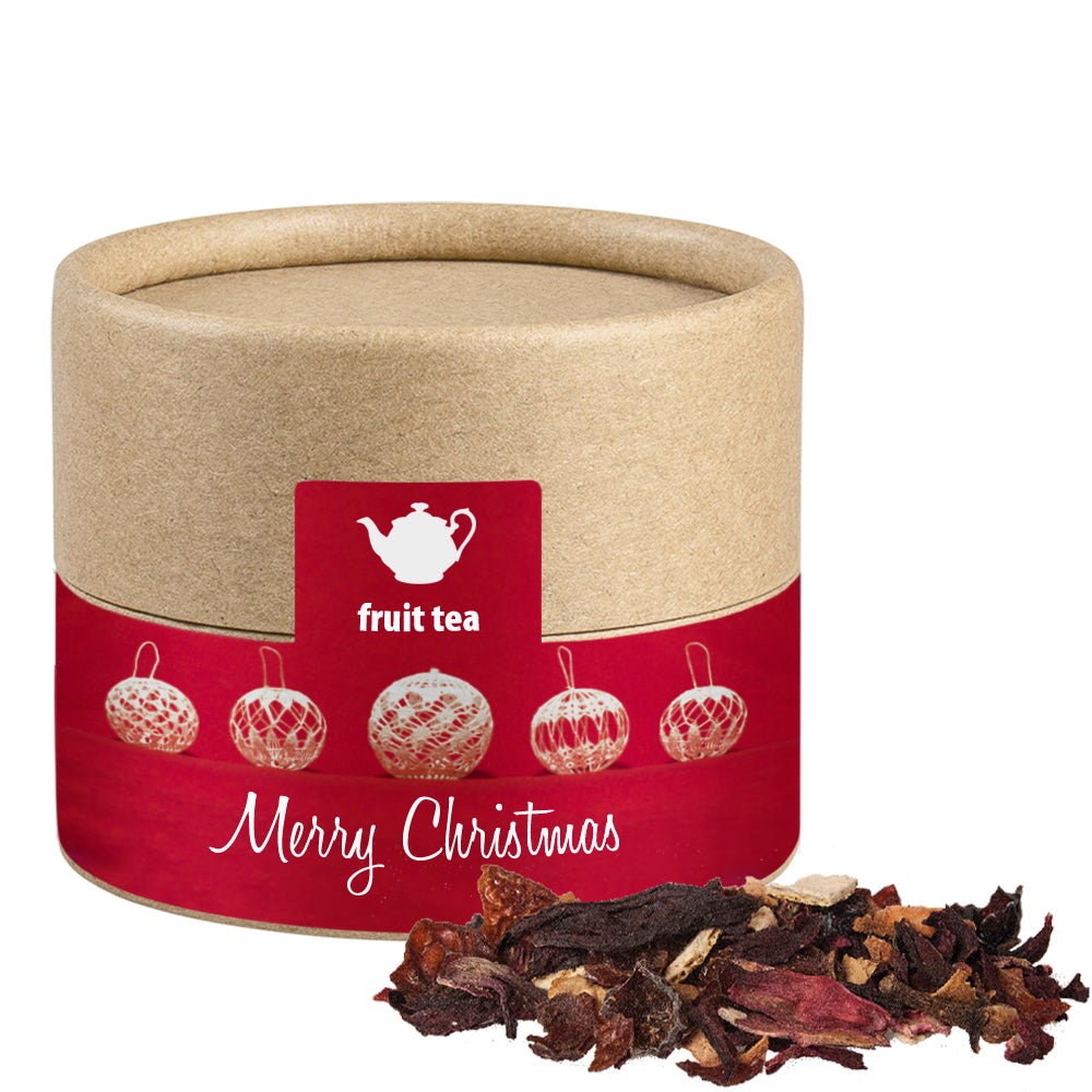 Bio Weihnachtstee in der kleinen Kraftpapierdose – Bio Weihnachts Früchtetee, ca. 25 g