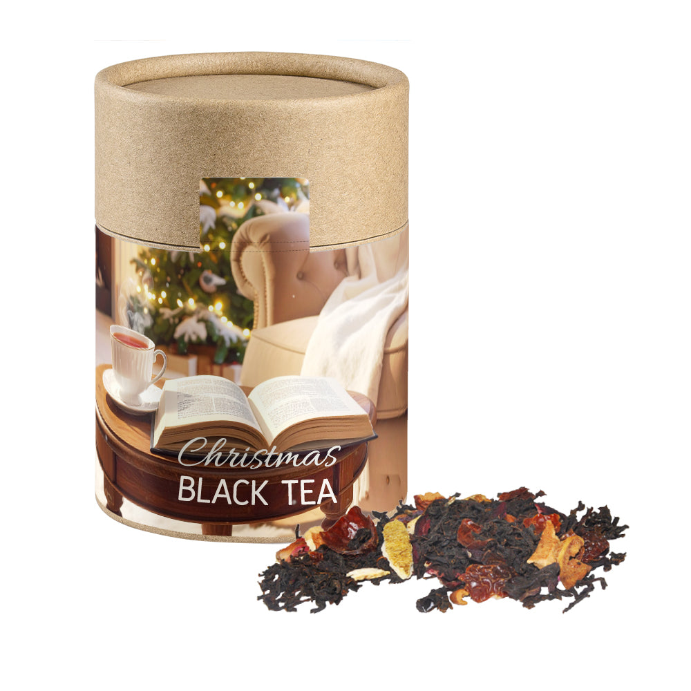 Bio Weihnachtstee in der Kraftpapierdose Midi – Bio Weihnachts Schwarztee, ca. 45 g