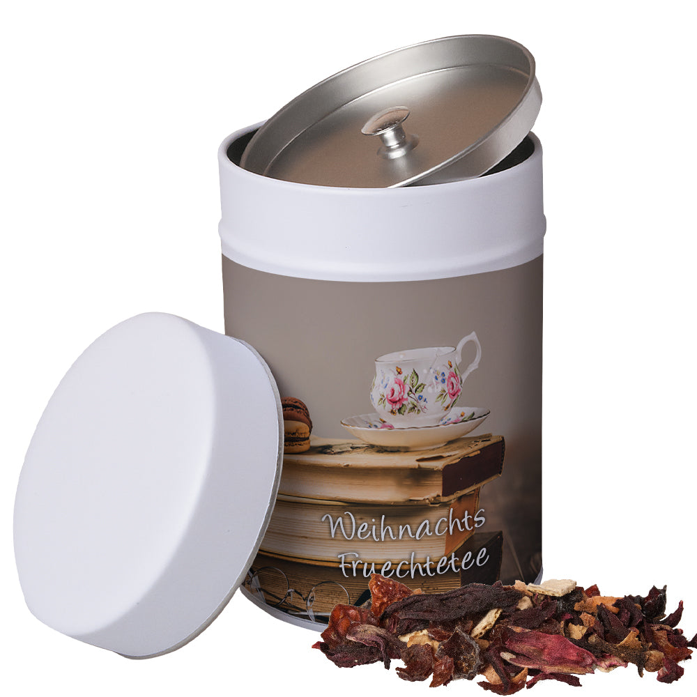 Bio Weihnachtstee in der Metalldose Maxi – Bio Weihnachts Früchtetee, ca. 140 g
