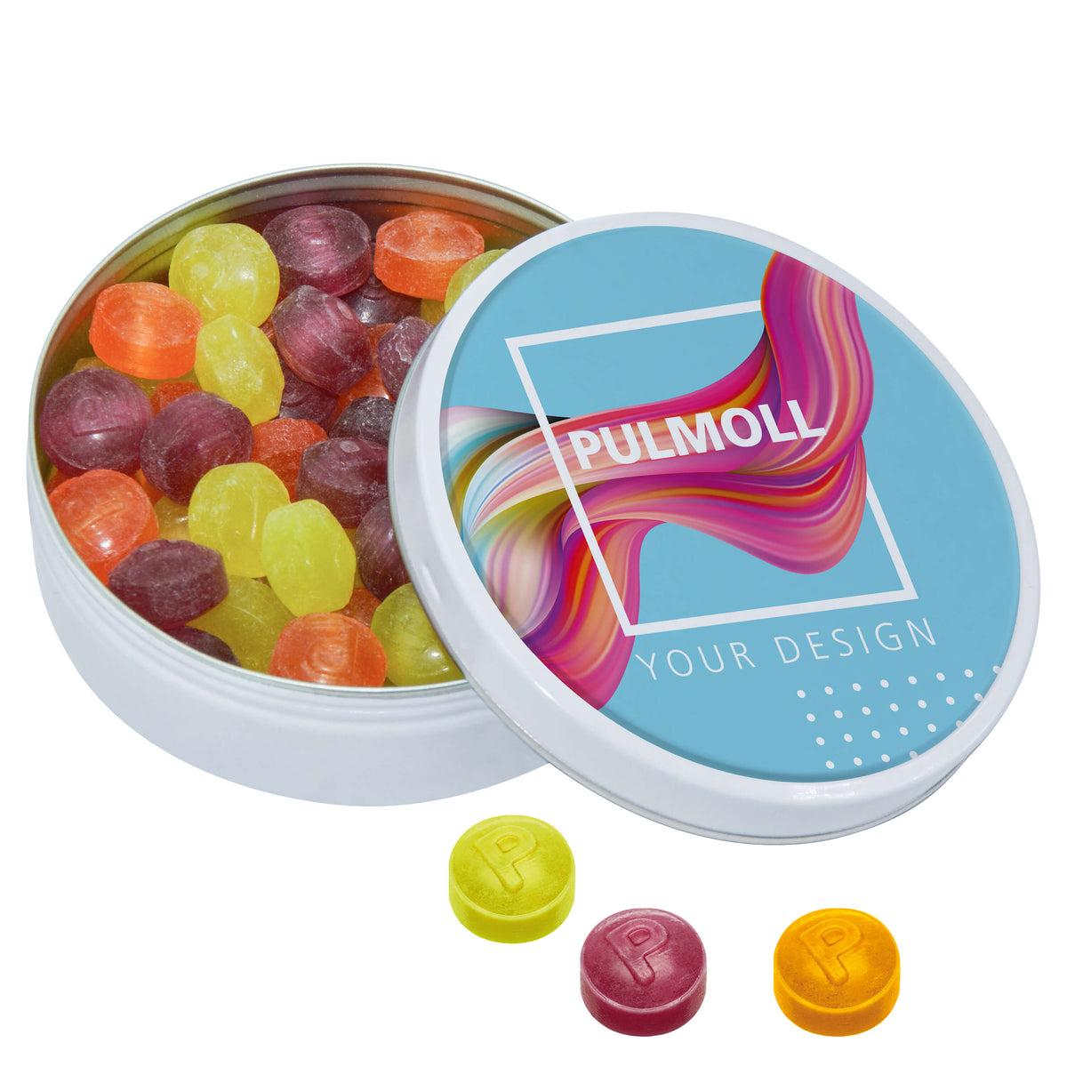 Black or White Dose mit 60 g Pulmoll Pastillen
