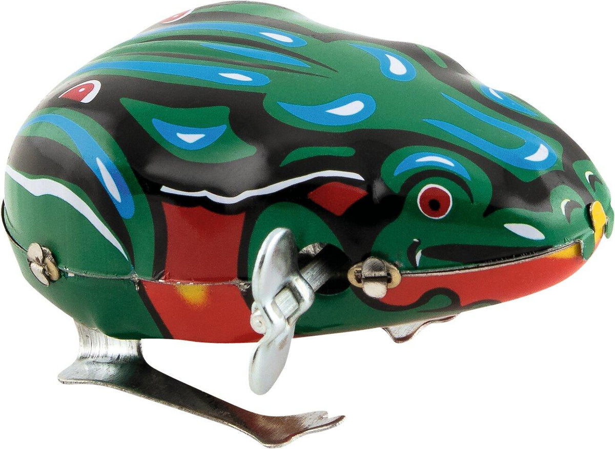 Blechfrosch mit Aufziehmotor als Sammlerstück von goki – Ansicht