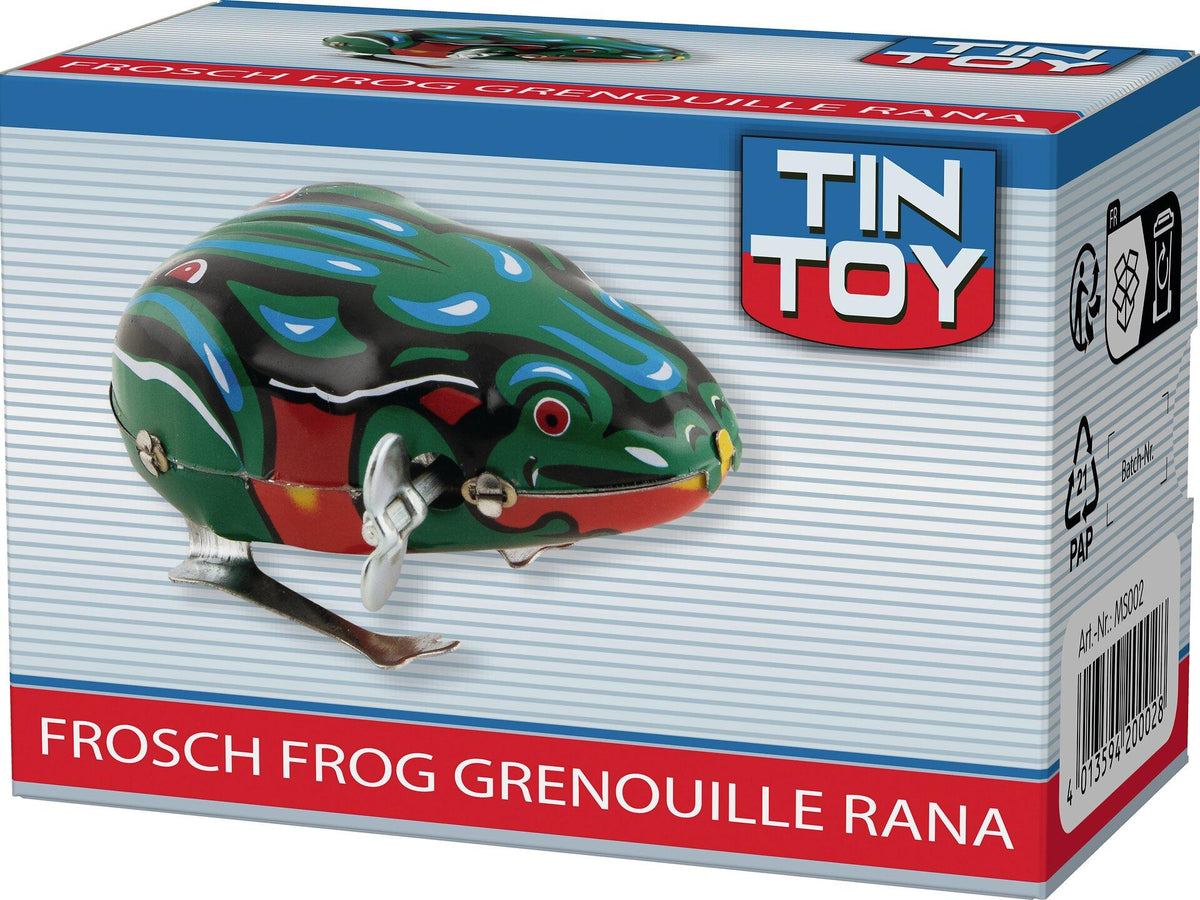 Blechfrosch mit Aufziehmotor als Sammlerstück von goki – Detailansicht