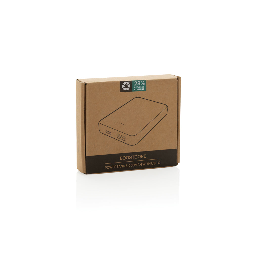Boostcore 5.000mAh Powerbank aus RCS rec. Kunststoff